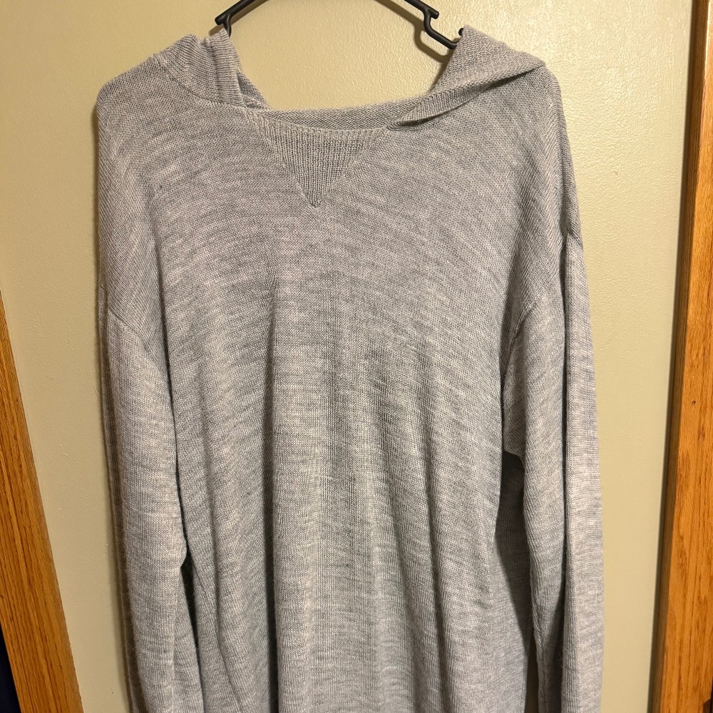 Paka Alpaca wool hoodie - light gray XL
